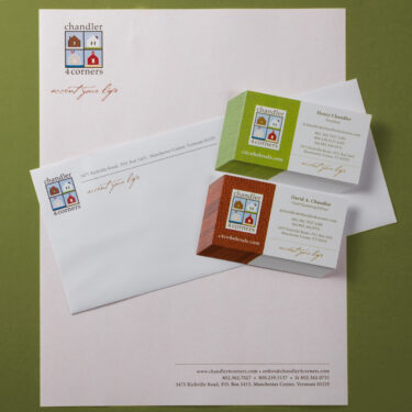 Chandler 4 Corners stationery and business cards